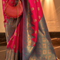 Chaap Handloom Weaving Silk Banarasi Saree with Traditional Charm