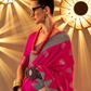 Chaap Handloom Weaving Silk Banarasi Saree with Traditional Charm
