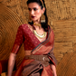 Elegant Handloom Woven Silk Saree with Classic Craftsmanship
