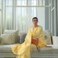 Classic Lucknowi Saree with Elegant Chikankari Silk Weaving Touch