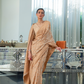 Classic Lucknowi Saree with Elegant Chikankari Silk Weaving Touch