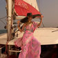 Chinon Nylon Saree with Elegant Handloom Weaving Design