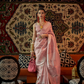Elegant Art Silk Saree with Copper Zari Handloom Weaving