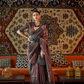 Elegant Art Silk Saree with Copper Zari Handloom Weaving