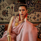 Elegant Art Silk Saree with Copper Zari Handloom Weaving
