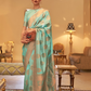 Handloom Woven Saree with Rich Copper Zari Detailing