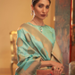 Handloom Woven Saree with Rich Copper Zari Detailing