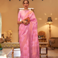 Handloom Woven Saree with Rich Copper Zari Detailing