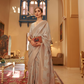 Handloom Woven Saree with Rich Copper Zari Detailing