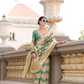 Cotton Linen Silk Saree with Subtle Texture - LaVante Fashion