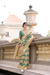 Cotton Linen Silk Saree with Subtle Texture - LaVante Fashion