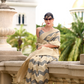 Cotton Linen Silk Saree with Subtle Texture - LaVante Fashion
