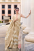 Cotton Linen Silk Saree with Subtle Texture - LaVante Fashion