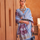 Graceful Patola Print Saree Set in Soft Cotton Silk Fabric