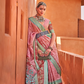 Graceful Patola Print Saree Set in Soft Cotton Silk Fabric