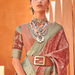 Graceful Patola Print Saree Set in Soft Cotton Silk Fabric