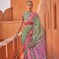 Graceful Patola Print Saree Set in Soft Cotton Silk Fabric