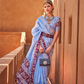 Graceful Patola Print Saree Set in Soft Cotton Silk Fabric