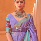 Graceful Patola Print Saree Set in Soft Cotton Silk Fabric
