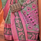 Graceful Patola Print Saree Set in Soft Cotton Silk Fabric