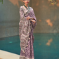 Printed Silk Blend Saree with Artistic Traditional Motifs