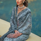 Printed Silk Blend Saree with Artistic Traditional Motifs