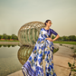 Vibrant Elegance in Digitally Printed Designer Sarees