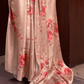Digital Printed Satin Creep Saree with Smooth Silken Drape