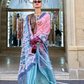 Digital Print Satin Crepe Saree with Soft Glossy Drape