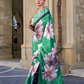 Digital Print Satin Crepe Saree with Soft Glossy Drape
