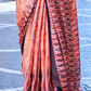 Digital Print Satin Crepe Saree with Soft Glossy Drape