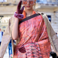 Digital Print Satin Crepe Saree with Soft Glossy Drape