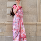 Digital Print Satin Crepe Saree with Soft Glossy Drape