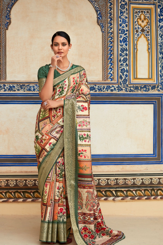 Dola Viscose Saree with Topclass Print