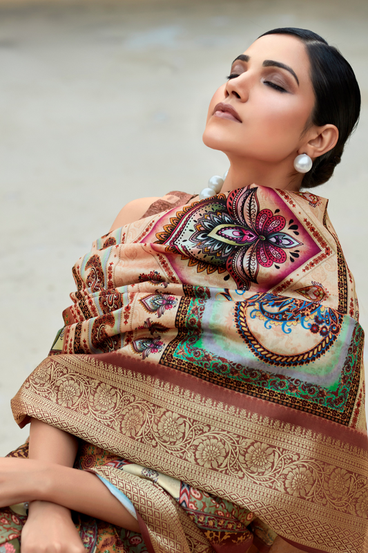 Dola Viscose Saree with Topclass Print