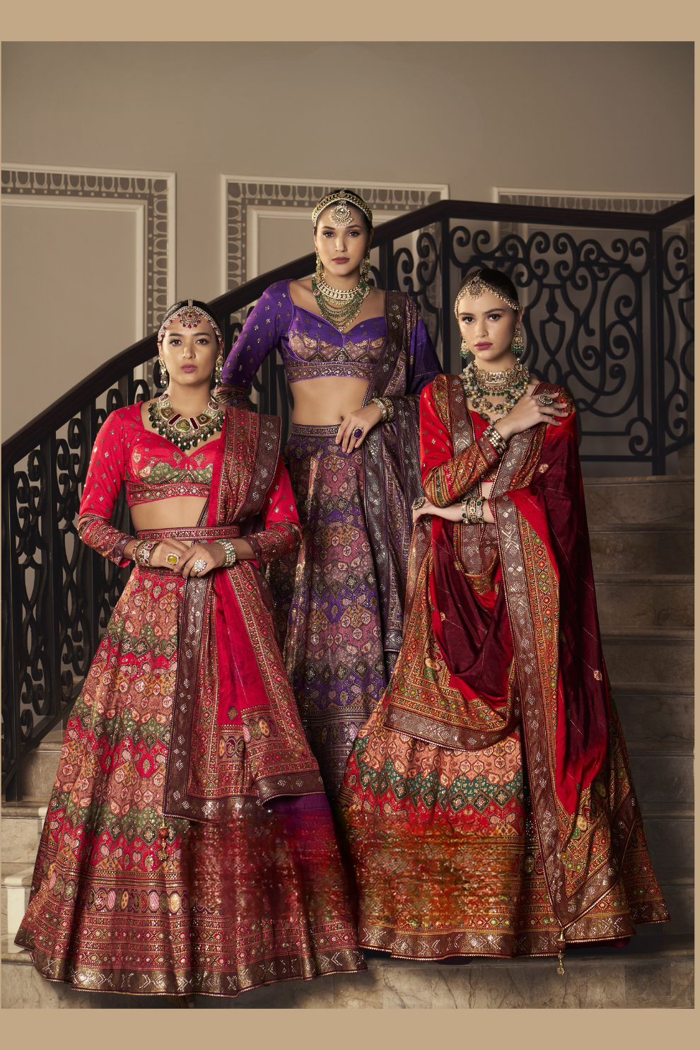 Reverie Banarasi Silk Lehenga with Exquisite Embroidery - LaVante Fashion