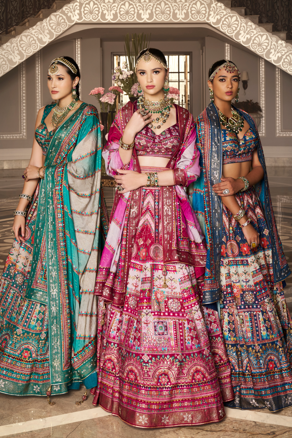 Reverie Banarasi Silk Lehenga with Exquisite Embroidery - LaVante Fashion