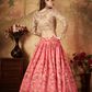 Breath-taking Floral Printed Organza Lehenga for Bridal Wear