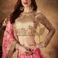 Breath-taking Floral Printed Organza Lehenga for Bridal Wear