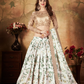 Breath-taking Floral Printed Organza Lehenga for Bridal Wear