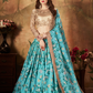 Breath-taking Floral Printed Organza Lehenga for Bridal Wear