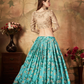 Breath-taking Floral Printed Organza Lehenga for Bridal Wear