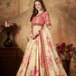 Breath-taking Floral Printed Organza Lehenga for Bridal Wear