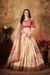 Breath-taking Floral Printed Organza Lehenga for Bridal Wear
