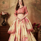 Breath-taking Floral Printed Organza Lehenga for Bridal Wear