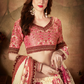 Breath-taking Floral Printed Organza Lehenga for Bridal Wear