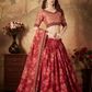 Breath-taking Floral Printed Organza Lehenga for Bridal Wear