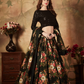 Breath-taking Floral Printed Organza Lehenga for Bridal Wear