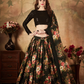 Breath-taking Floral Printed Organza Lehenga for Bridal Wear