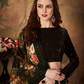 Breath-taking Floral Printed Organza Lehenga for Bridal Wear